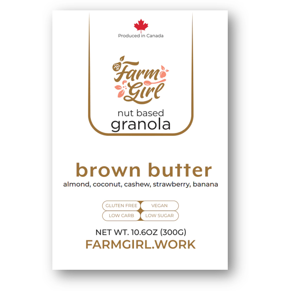 Farm Girl - Nut Based Cereals - Brown Butter - 300 g - Low Carb Canada