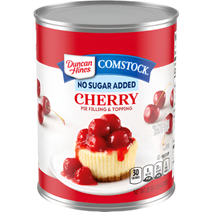 Duncan Hines Comstock - No Sugar Added Pie Filling and Topping - Cherry -  20 oz