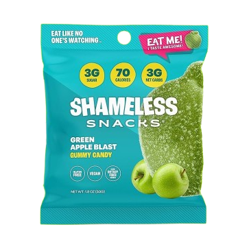 Shameless Snacks - Gummy Candy - Green Apple Blast - 50g