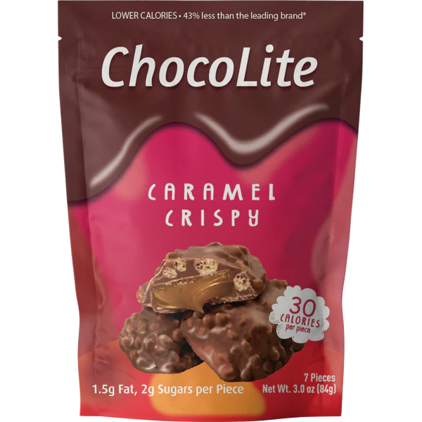 HealthSmart - ChocoLite (Sweet Nothings) - Caramel Crispy (7 Pieces Pouch) - 84g