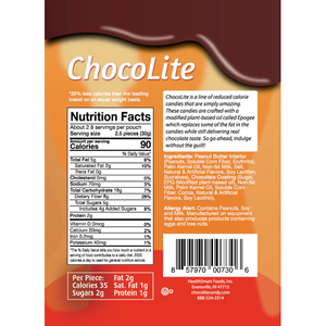 HealthSmart - ChocoLite (Sweet Nothings) - Peanut butter Patties (7 Pieces Pouch) - 84g