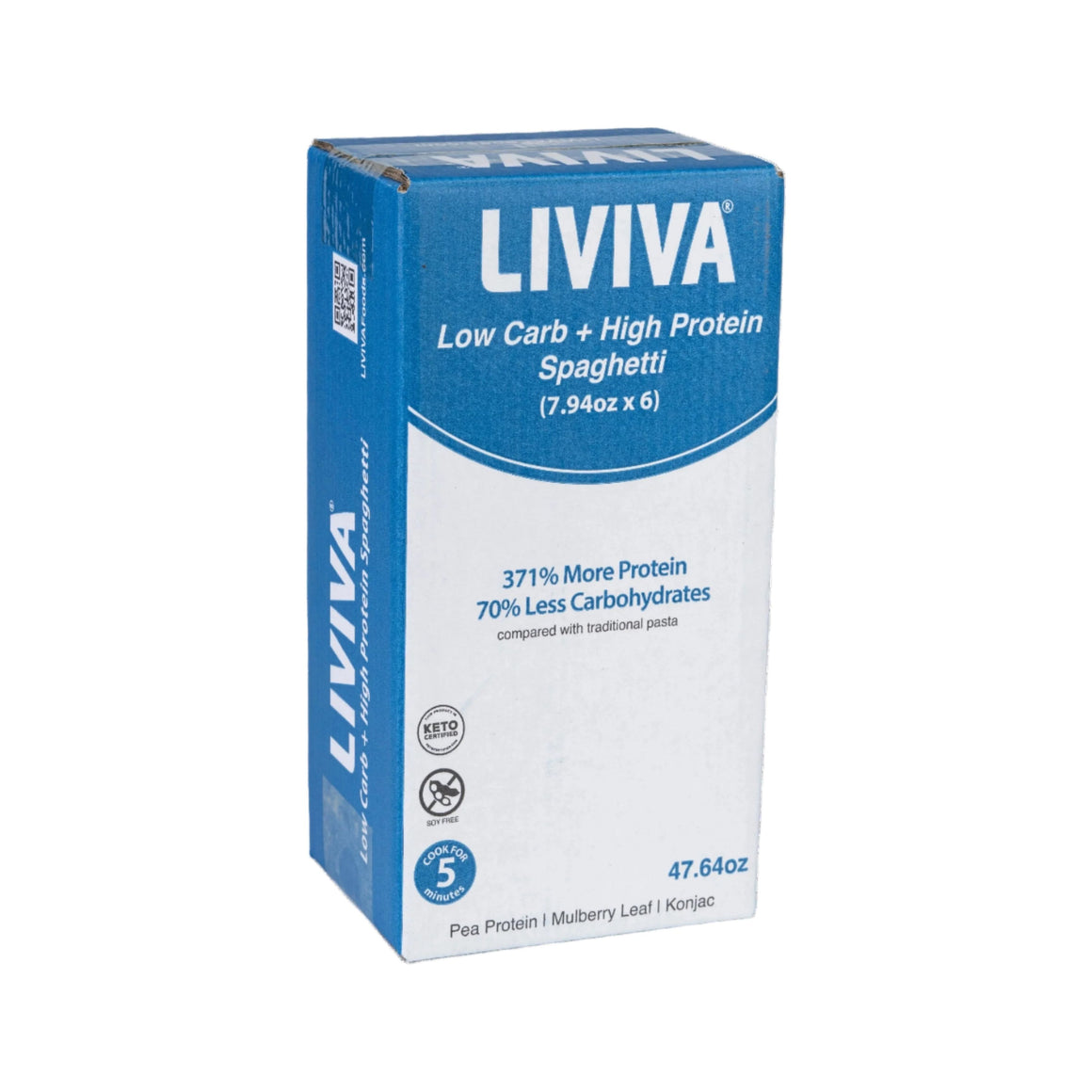 Liviva - Low Carb Keto Pasta - Value Pack of 6