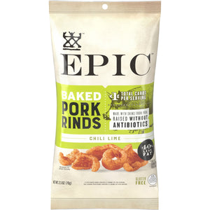 Epic - Oven Baked Pork Rinds - Chili Lime - 70g