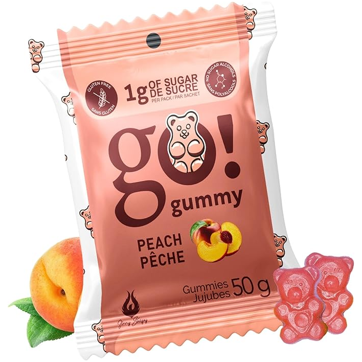 Go Nutrition - Go Gummy -  Peach - 50g