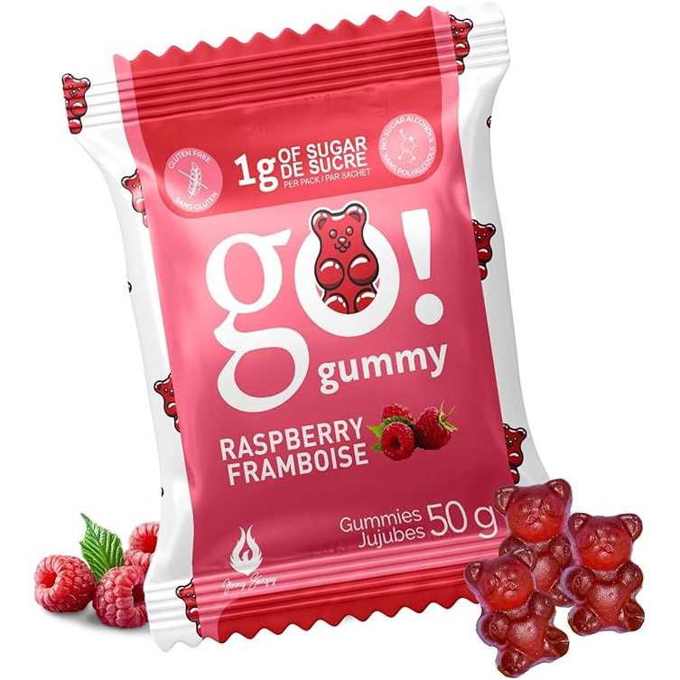 Go Nutrition - Go Gummy -  Raspberry - 50g