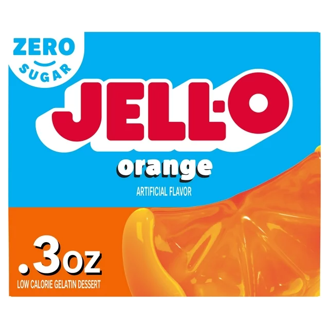 Jell-O Sugar Free Jelly Gelatin Powder - Orange - 0.3 oz