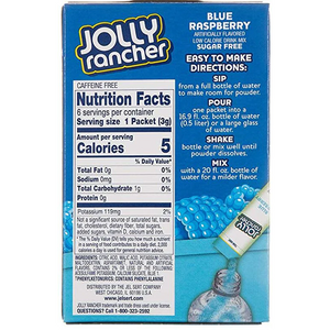 Jolly Rancher Zero Sugar Singles-to-Go - Blue Raspberry - 6 sticks