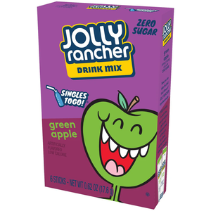 Jolly Rancher Zero Sugar Singles-to-Go - Green Apple - 6 sticks