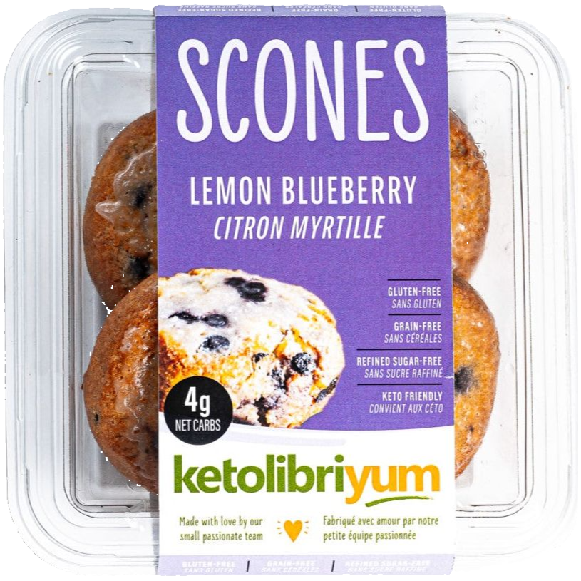 Ketolibriyum - Scone - Citron Myrtille 4 Pack