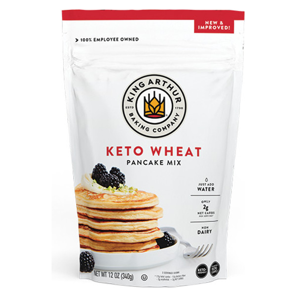 *(Best Before 10 Nov, 24) King Arthur - Keto Wheat Pancake Mix - 12oz