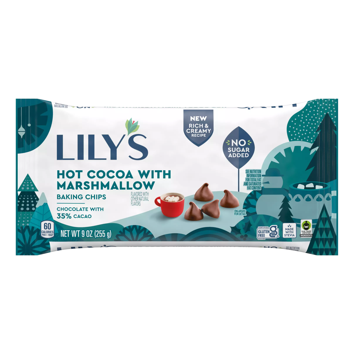 Lily's - Baking Chips - Hot Cocoa with Marshmallow 35% Cacao - 255 g