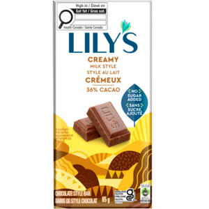 Lily's - Barres de Chocolat au Lait - Lait Crémeux 40% - 85 g