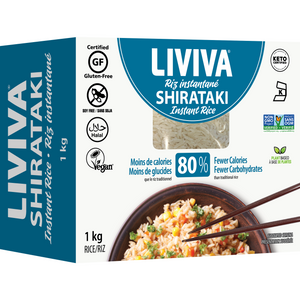 Liviva - Low Carb Dried Shirataki - Instant Rice - 1kg box