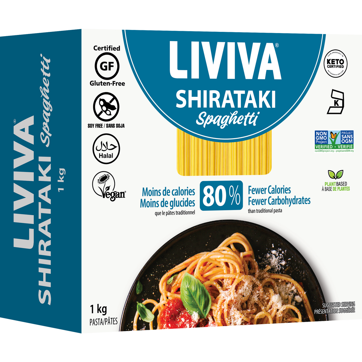 Liviva - Low Carb Dried Shirataki - Spaghetti - 1kg box