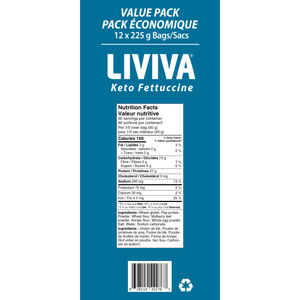 Liviva - Low Carb Keto Pasta - Value Pack of 12