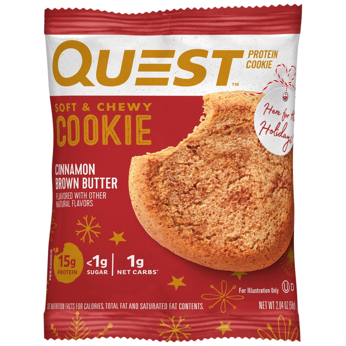 Quest - Soft & Chewy Protein Cookie - Cinnamon Brown Butter (Seasonal) - 1 Cookie