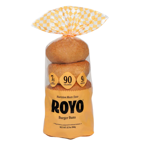 Royo Bread Company - Low Carb Burger Buns - 6 Buns