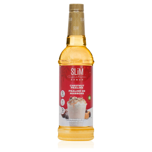 Slim Syrups - Sugar Free Chestnut Praline Syrup (Holiday Edition) - 750ml Bottle