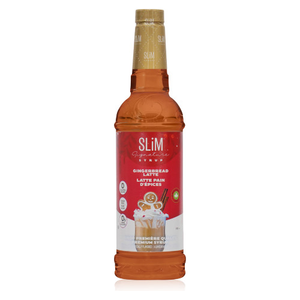 Slim Syrups - Sugar Free Gingerbread Latte Syrup (Holiday  Edition) - 750ml Bottle