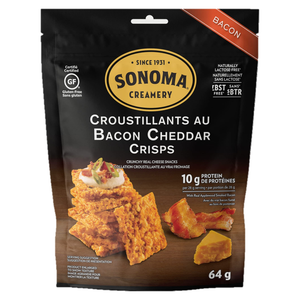 *(Best Before 18 Jul, 24) Sonoma Creamery - Crisps - Bacon Cheddar - 64g