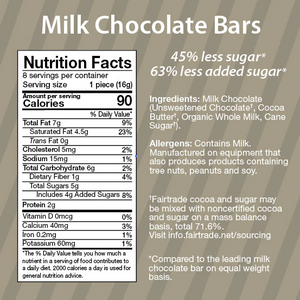 HealthSmart - Sweet Nothings  - Milk Chocolate Bars - 128g