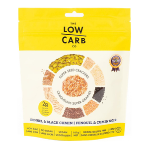 The Low Carb Co - Super Seed Keto Cracker - Fennel & Black Cumin - 101g