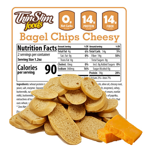 ThinSlim Foods - Bagel Chips - Cheesy