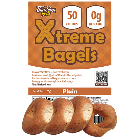 ThinSlim Foods - Xtreme Bagels - Plain