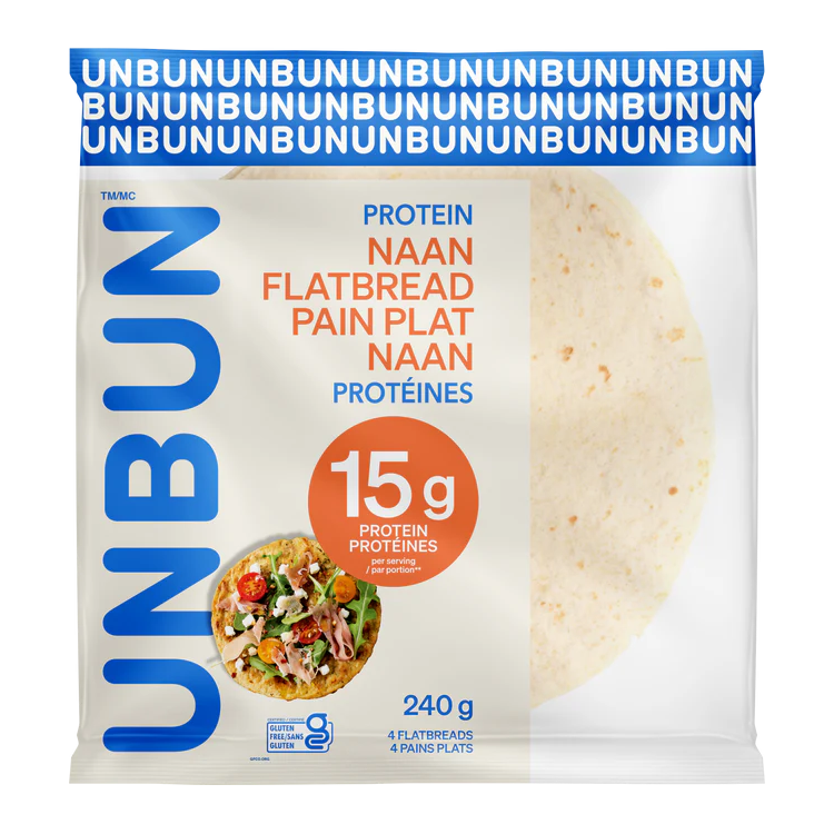 Unbun - Bread - Gluten Free Naan Flatbread - 240g