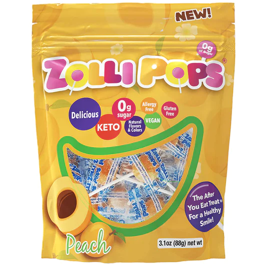 Zolli - Zaffi Pops - Peach - 3.1oz