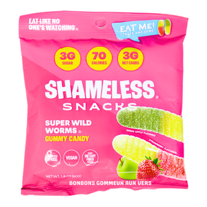 Shameless Snacks - Gummy Candy - Super Wild Worms - 50g