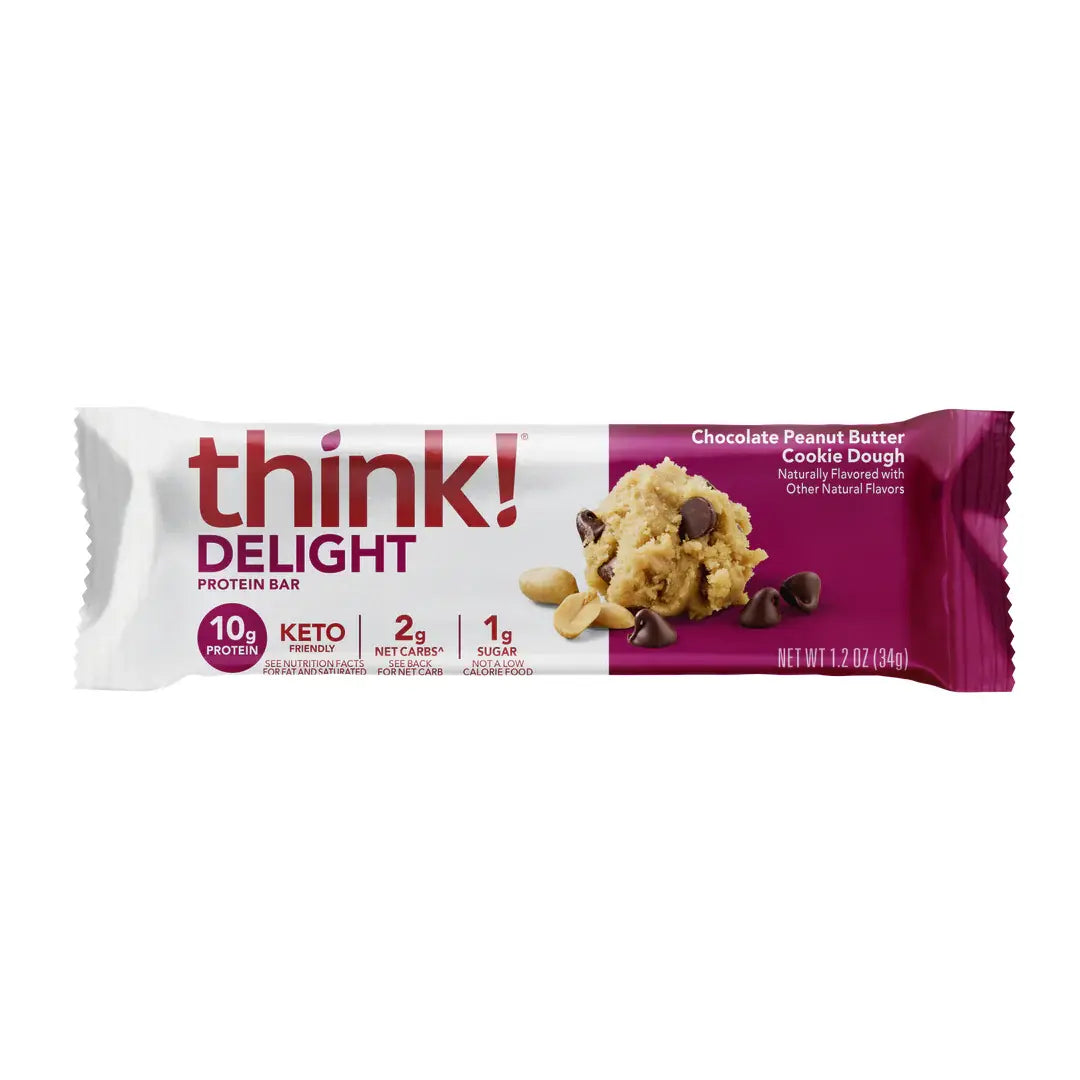 think! - Keto Protein Bar - Chocolate Peanut Butter Cookie Dough - 1 Bar