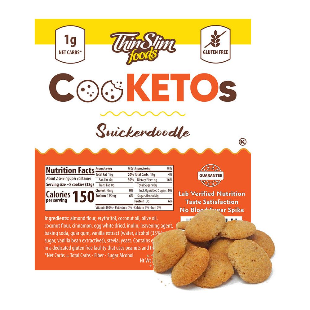 ThinSlim Foods - Keto Cookies - Snickerdoodle - Low Carb Canada