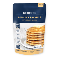 Keto Pancake & Waffle Zero Carb Mix - Keto and Gluten Free Pancake and  Waffle Mix - 0g Net Carbs Per Serving - No Erythritol, Easy to Make - No  Nut