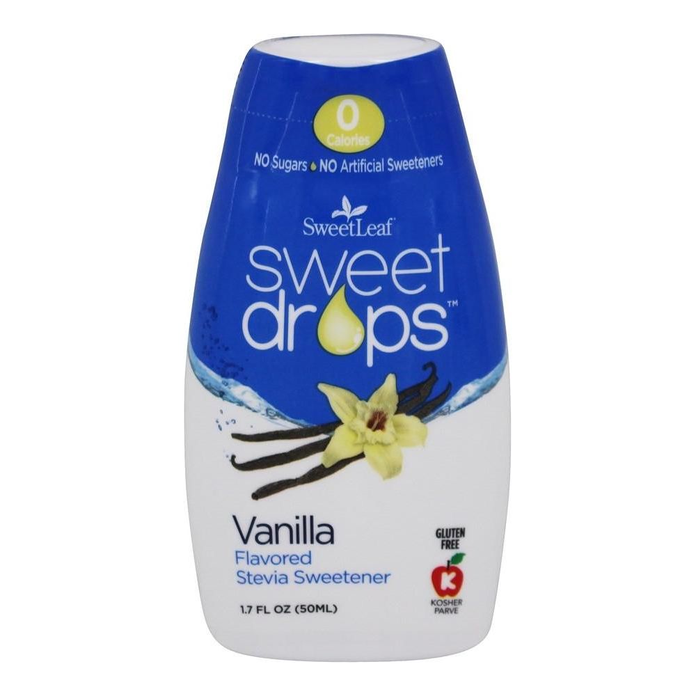 SweetLeaf Sweet Drops Édulcorant liquide Stevia, crème vanille, 2 onces  liquides