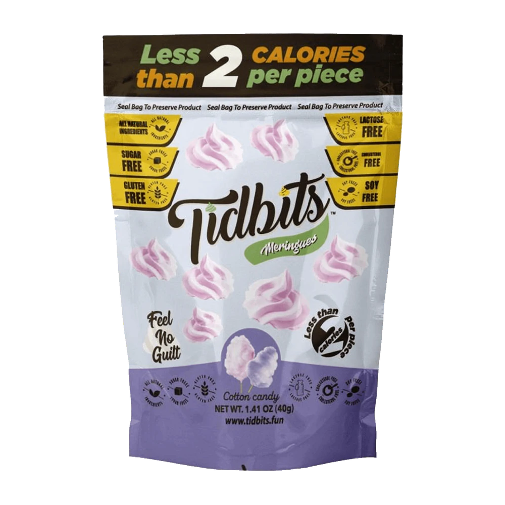 Tidbits - Sugar Free Meringues - Cotton Candy - 40g - Low Carb Canada